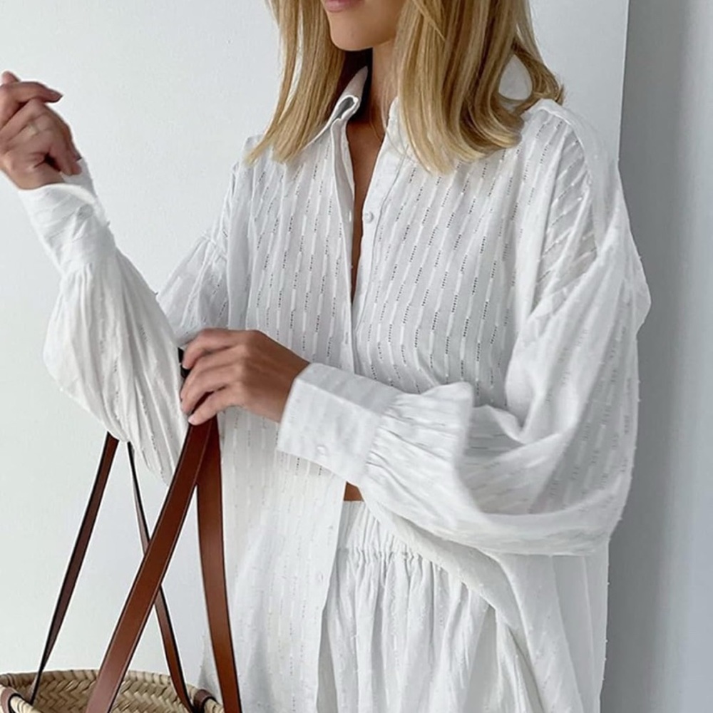 Amazon Women's White Textured Outfit